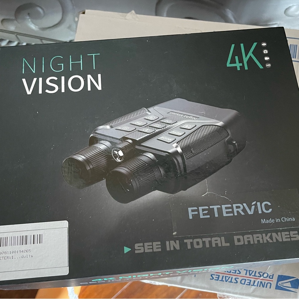 Black 4K Night Vision Binoculars